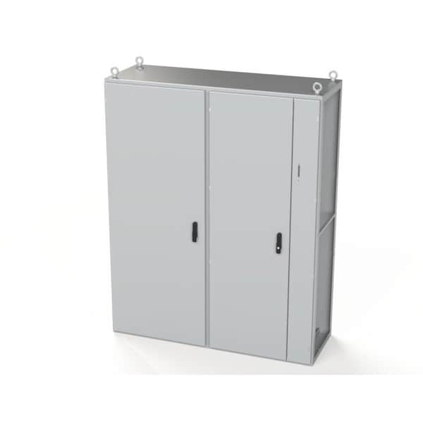 3 Point Latch with Coinproof/Padlocking Swing Handle Electrical Enclosures, 78.74 in H, 22 in D